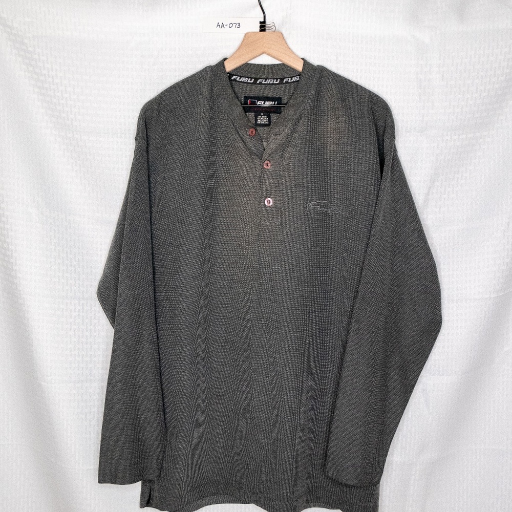 FUBU THE COLLECTION - SWEATER - GRAY - MEDIUM